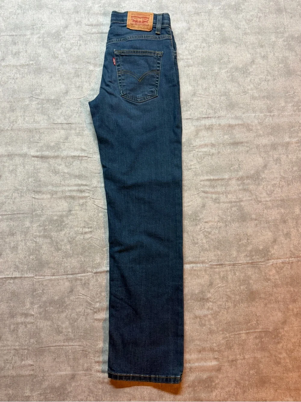Levi's 514 Regular Fit Straight Medium Wash Denim Stretch Boys Jeans 14 27x29